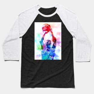 Michael Jordan Watercolor Baseball T-Shirt